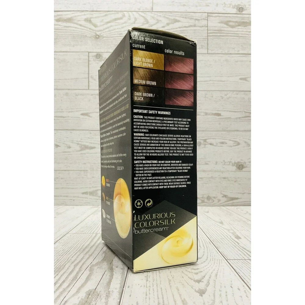 Revlon ColorSilk Buttercream Hair Color 48BV Burgundy Vivid Color